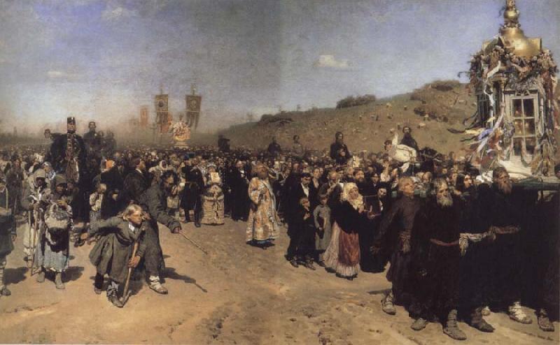 Ilya Repin Religious Procession in kursk province oil painting image